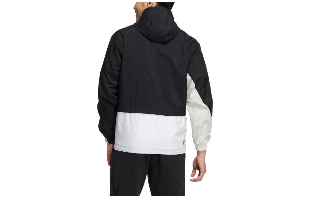 adidas Feel Good Retro Windbreaker Jackets 'Black White' HD4629