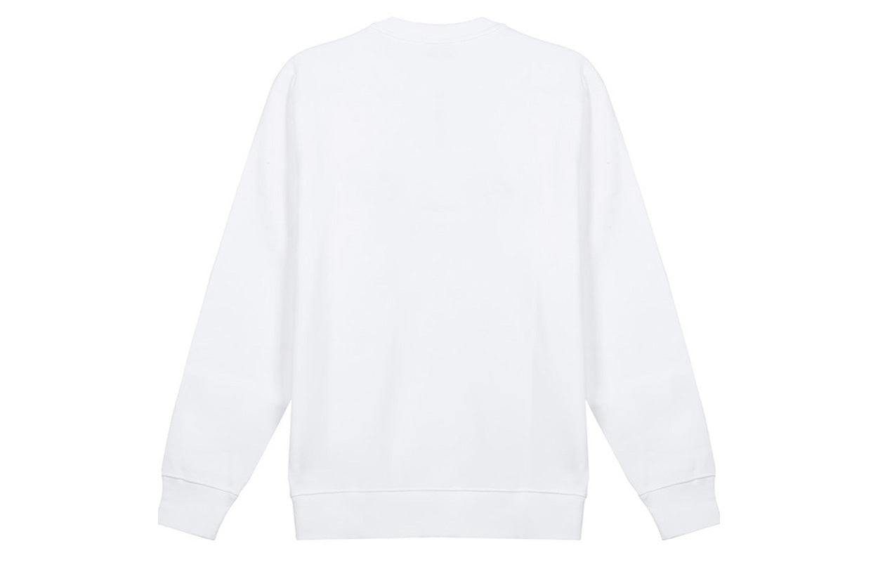 (WMNS) KENZO FW20 Embroidered Logo Round Neck Long Sleeves Sports White Hoodie FA62SW8204MO-01