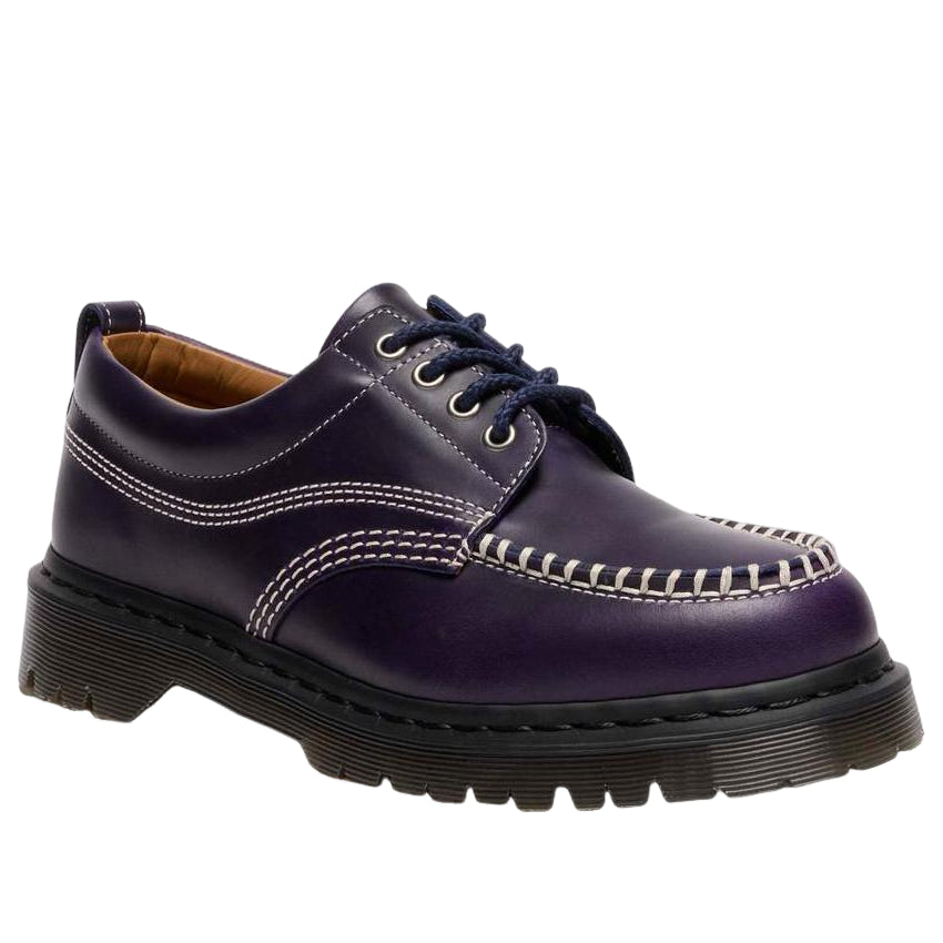Dr. Martens Lowell Orleans Leather Moc Toe Shoe 'Midnight Blue' 41627400