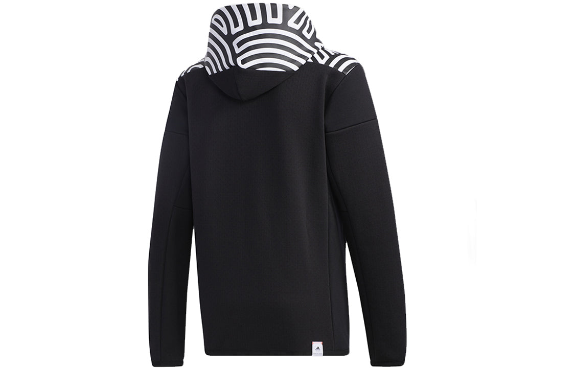 adidas x Hiroko Zne Hoody M Color Contrast Printing Hooded Jacket Coat Black GN5670