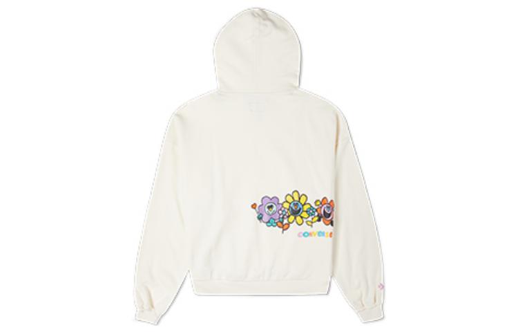 (WMNS) Converse Crafted Fashion Graphic Hoodie 'White' 10024178-A02
