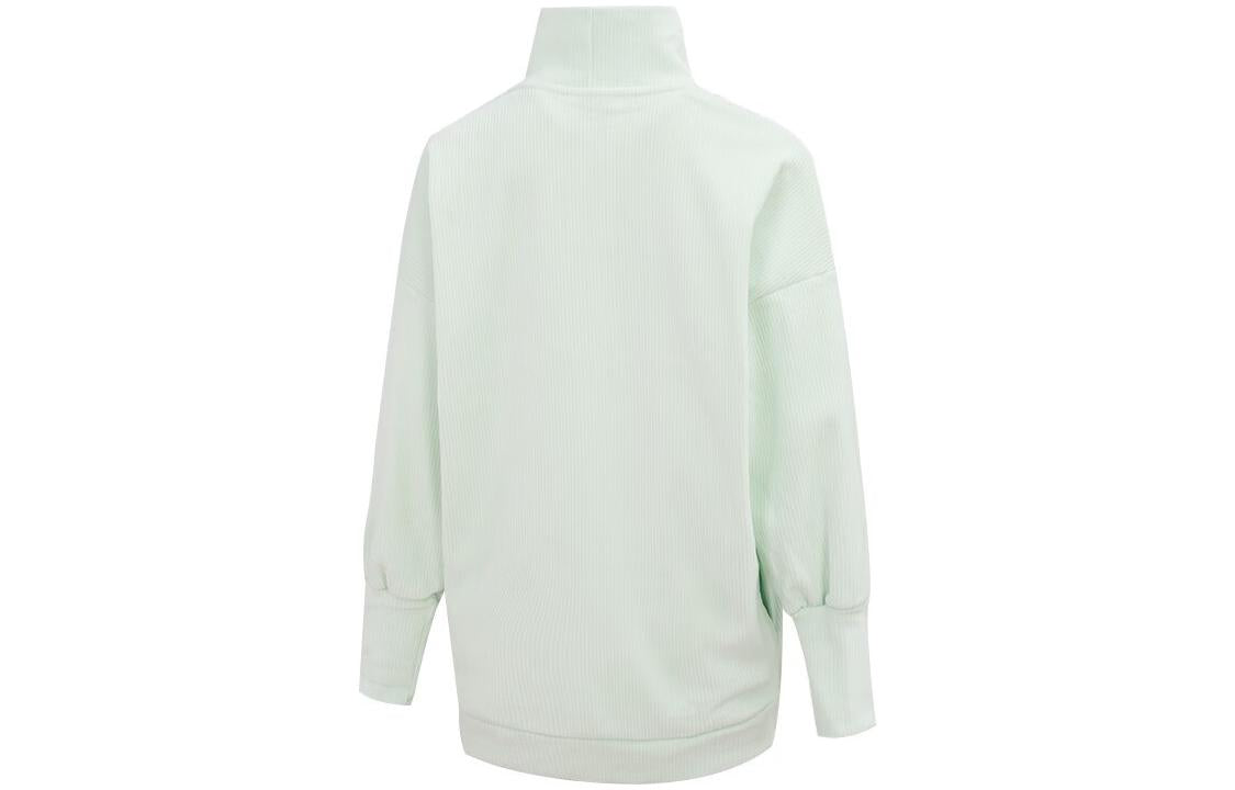 (WMNS) New Balance High Collar Pullover 'Lime Green' WT13110-WES