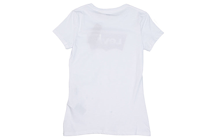 Levis Slim Fit Red logo Short Sleeve White 32223-0144