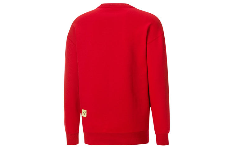 PUMA x Michael Lau Crossover Printing Round Neck Pullover Red 530358-22