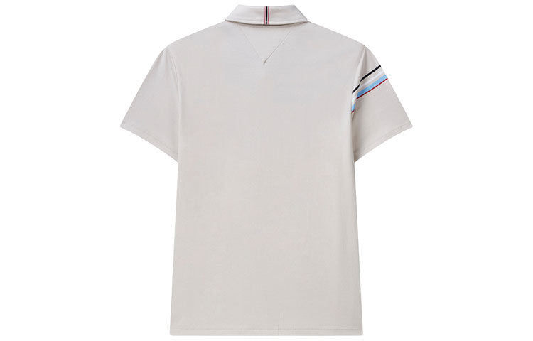 Yellow FILA Contrasting Colors Stripe Athleisure Casual Sports Short Sleeve polo Gray F11M121114F-GY