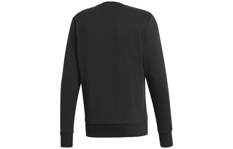 adidas Logo Crewneck Logo Sweatshirt 'Black White' CD6275