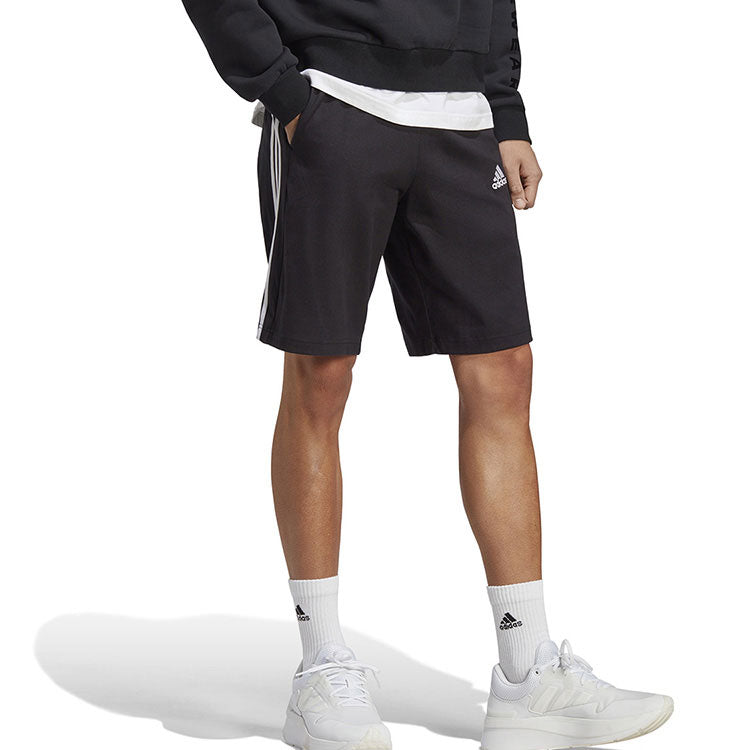 adidas Essentials Single Jersey 3-Stripes Shorts 'Black' IC9382