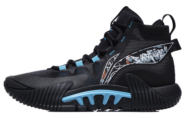 Li-Ning Badfive 2 High 'Black Blue' ABFR001-1