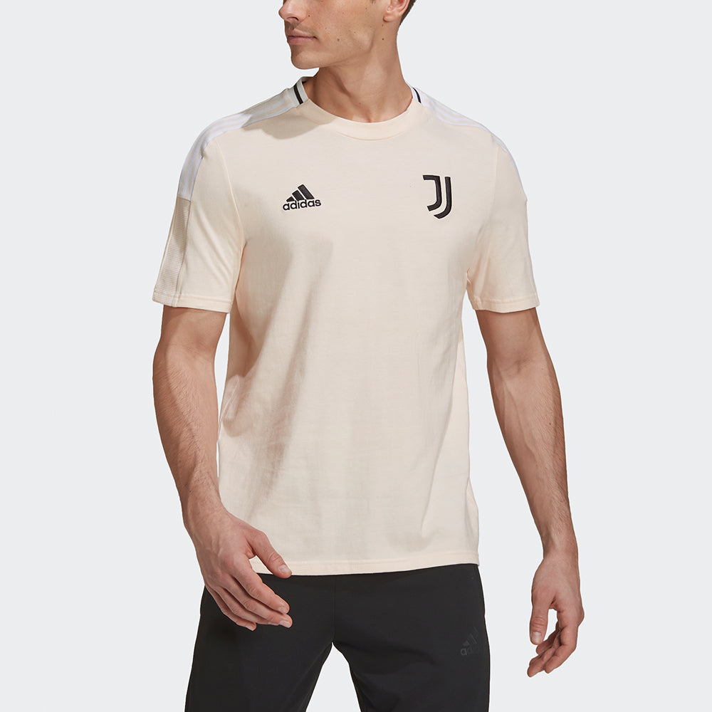 adidas Juve Tee Juventus Soccer/Football Sports Round Neck Short Sleeve Pink GK8608