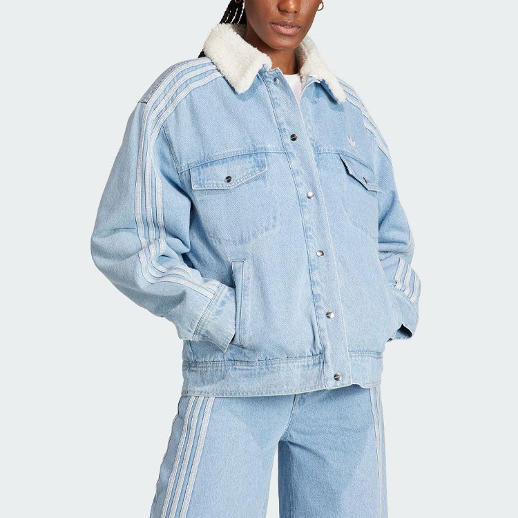 (WMNS) adidas originals Neutral Court Denim Jacket 'Blue' IS5250