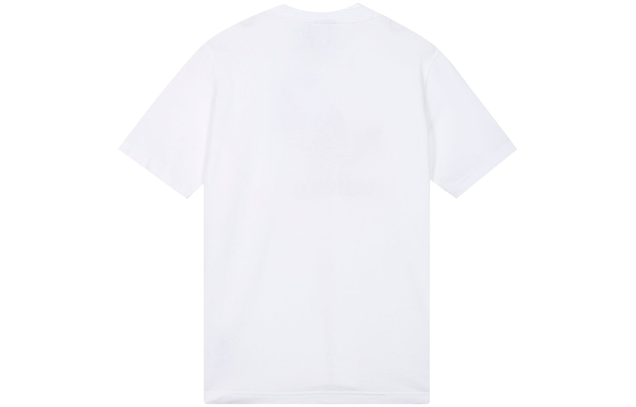 adidas originals Trefoil Logo Printing Sports Round Neck Short Sleeve White GN3485
