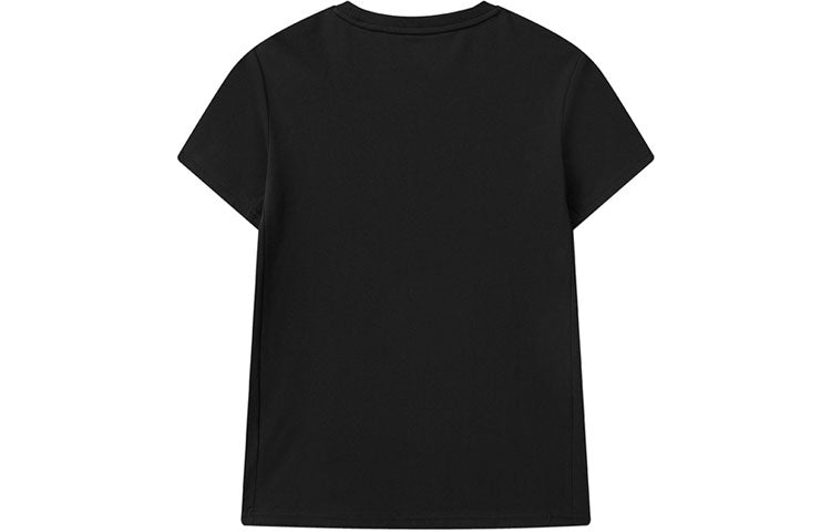 FILA Athletics Series Alphabet Printing Round Neck Pullover Short Sleeve Black A11M021107G-BK