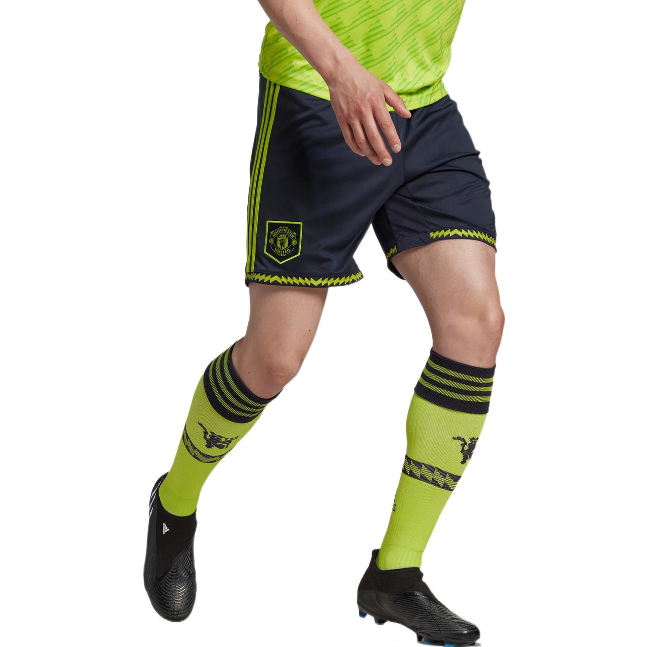 adidas Manchester United 22/23 Third Shorts 'Black Green' HE2980