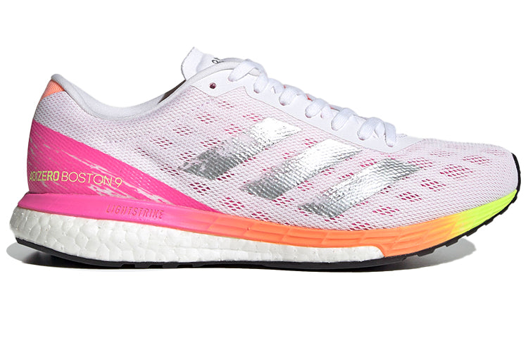 (WMNS) adidas Adizero Boston 9 'White Screaming Pink' H68744