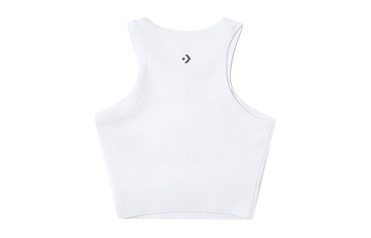 (WMNS) Converse High Neck Knit Tank Top 'White' 10026502-A02