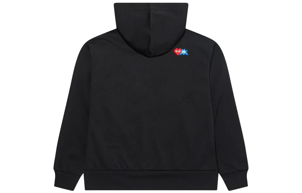 (WMNS) COMME des GARCONS PLAY FW25 x Invader Pixel Heart Zip Hoodie 'Black' AZ-T334-051-1