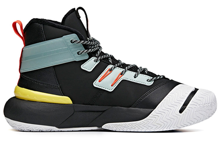 ANTA Shock the Game 4.0 Fleeced High Top 'Black Green Orange' 112041650-2
