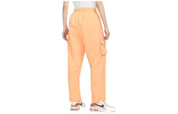 (WMNS) Nike Sportswear Essential High Waist Woven Big Pocket Cargo Long Pants/Trousers Yellow DO7210-851