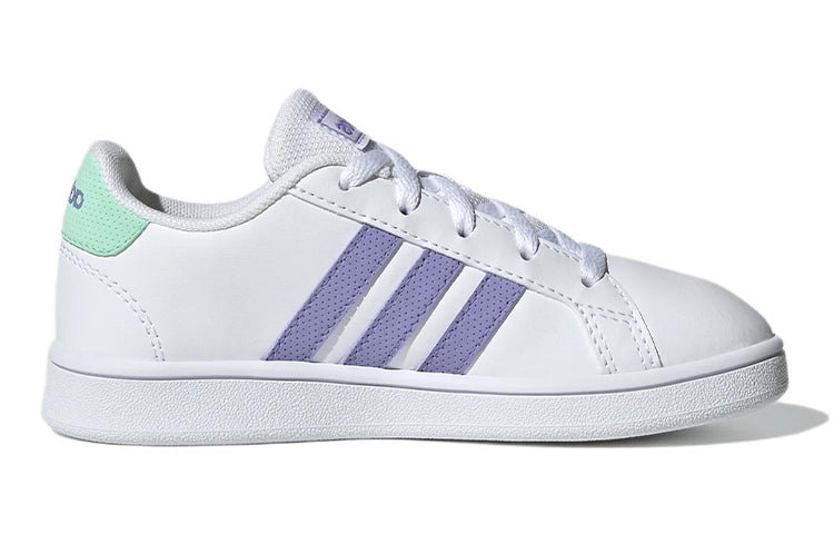(GS) adidas Grand Court Tennin 'White Purple' GX5775