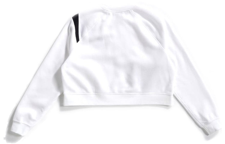 (WMNS) Nike Sportswear Swoosh Large Fleece Round Neck White BV3934-100