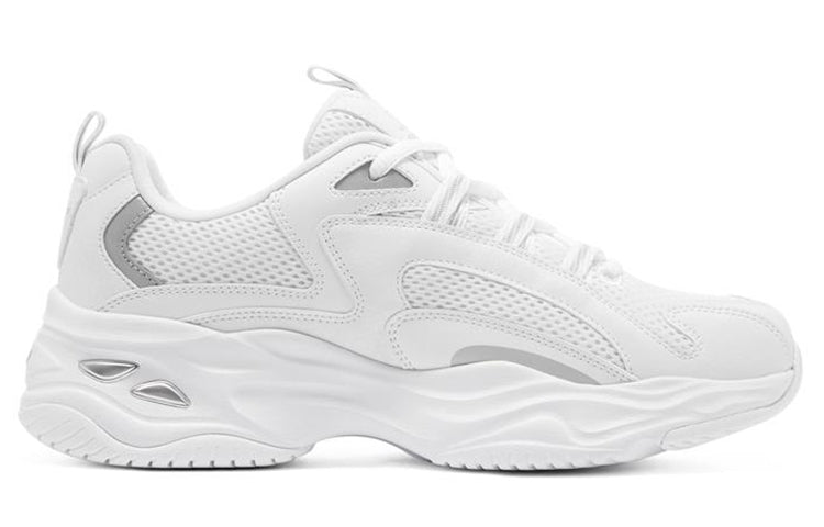 (WMNS) Skechers D'lites 4.0 'White Silver' 149562-WSL
