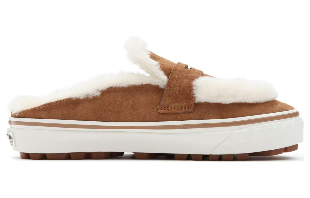 Vans Shearling Style 53 Cozy Mule DX Shoe Brown VN0005U3GWT