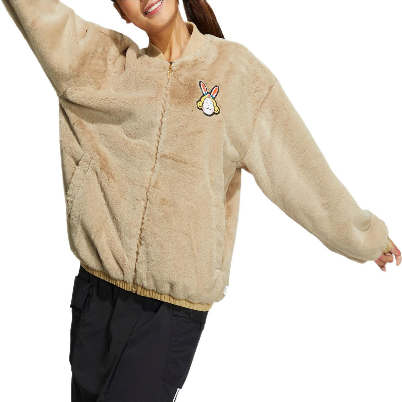 (WMNS) adidas Neo CNY Jackets 'Tan' IA6904