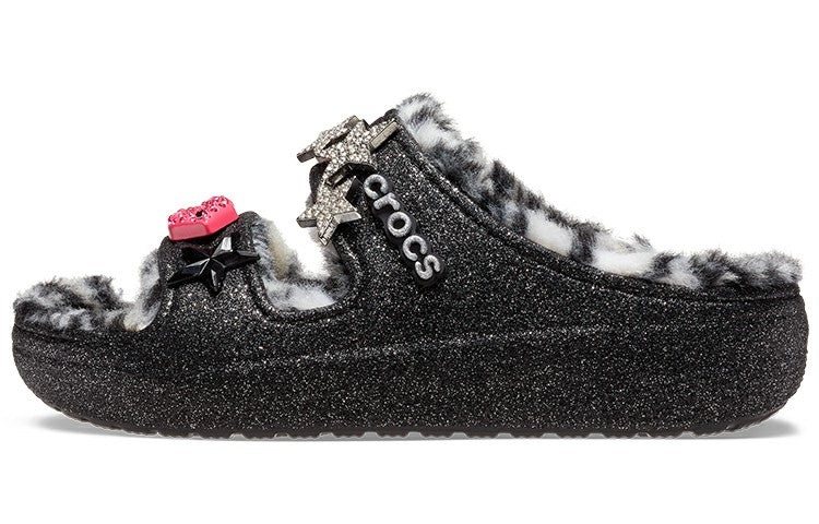 Classic Cozzzy Disco Glitter Sandals 'Black' 208074-0C4