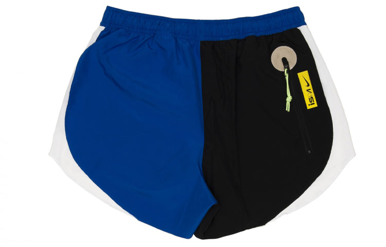 (WMNS) Nike ISPA Series Tempo Colorblock Logo Sports Shorts Gray Blue CK5000-078