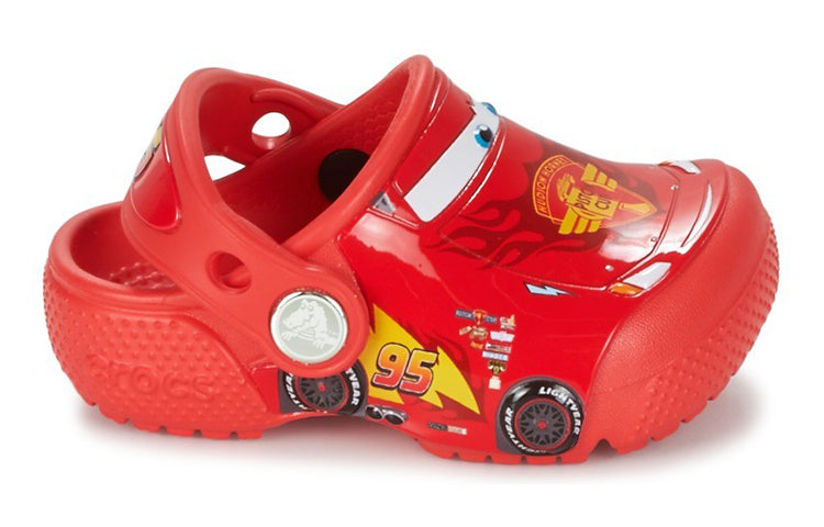 (GS) Crocs FunLab Cars Clogs 'Red Yellow' 204116-8C1