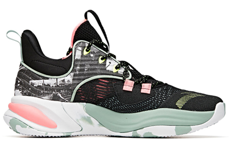 ANTA Shock The Game 'Black Pink Green' 112031105-1