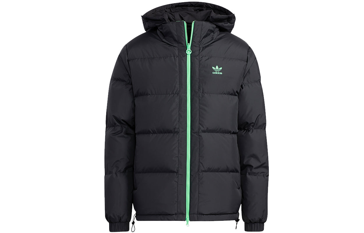 adidas originals Revers Down Jkt Reversible Sports hooded down Jacket Black H66015