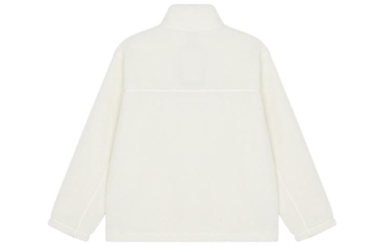 New Balance FW22 Logo Cotton Coat 'White Black' AMJ23351-CIC