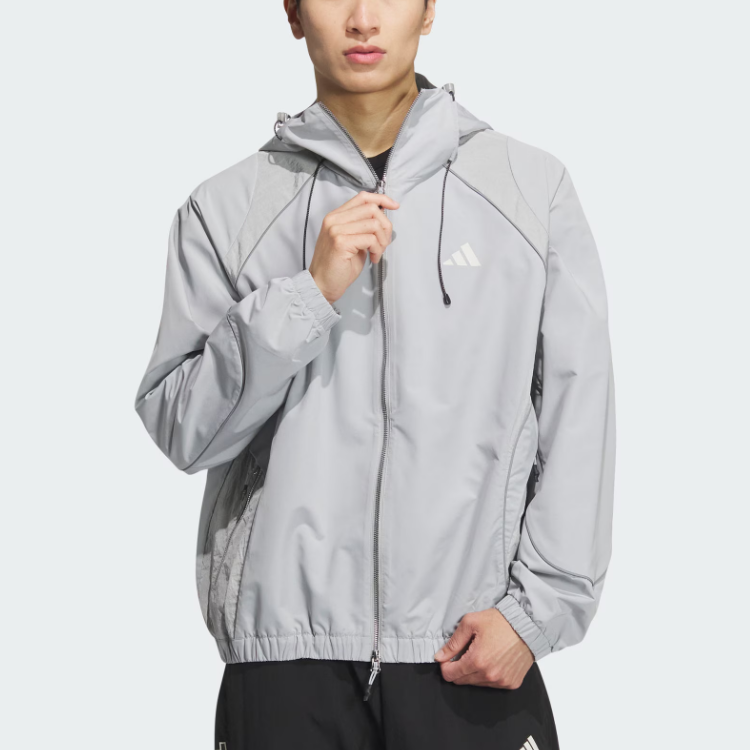 adidas FUSTL WOVEN logo Jacket 'Grey' JI8736