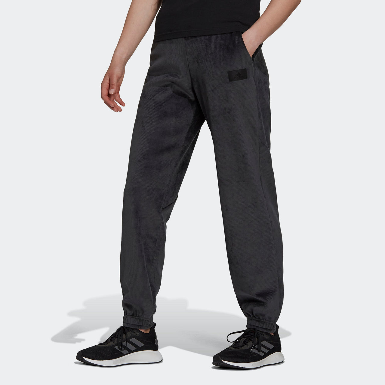(WMNS) adidas Sportswear Future Icons Corduroy Pants 'Black' H15956