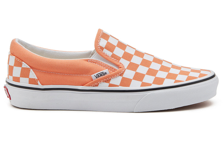 Vans Slip-On Checkerboard Slip-On Sneakers Orange/White VN0A33TB9HL