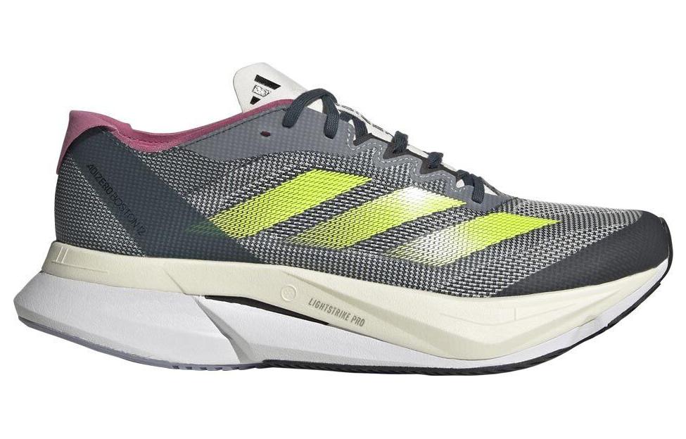 (WMNS) adidas Adizero Boston 12 'Arctic Night Lucid Lemon' ID6898