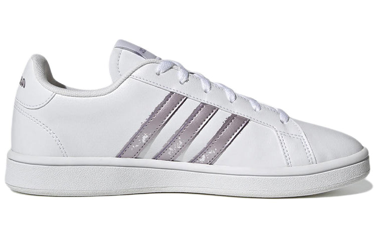 (WMNS) adidas Grand Court Base Beyond 'White Matte Purple Metallic' GW9247