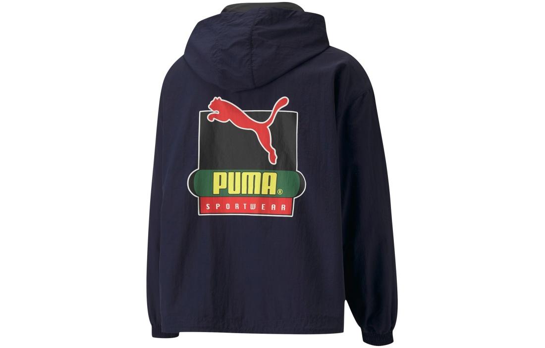 PUMA X Butter Goods Lightweight Pop Over Top Half Zip Hoodie 'Navy' 534055-84