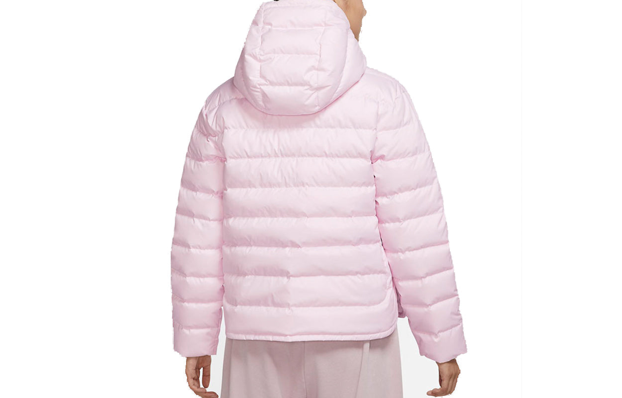 (WMNS) Nike Athleisure Casual Sports Stay Warm Logo Hooded Down Jacket Pink Red DH4074-695