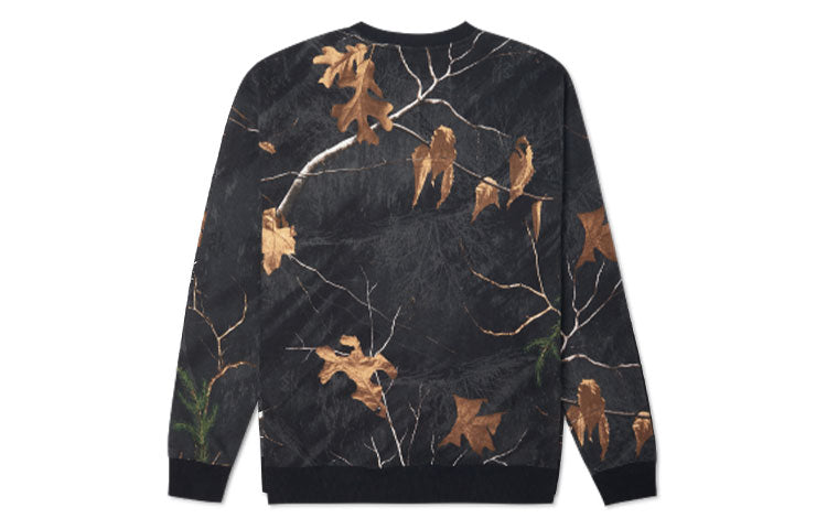 Converse Realtree Printed Crew Neck Sweatshirt 'Black' 10019970-A04