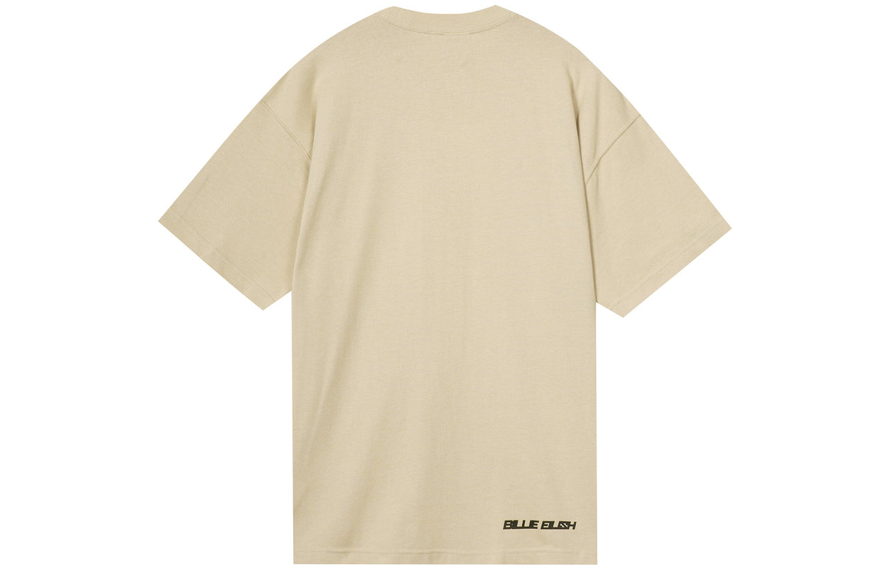 Nike x Billie Eilish Crossover SS22 Solid Color Loose Cozy Short Sleeve Asia Edition Couple Style Brown DQ7756-202