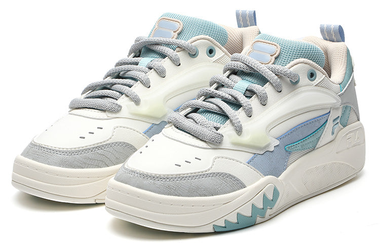(WMNS) FILA FUSION Desperado Low Top Skate Shoes 'White Grey Blue' T12W333203FSC