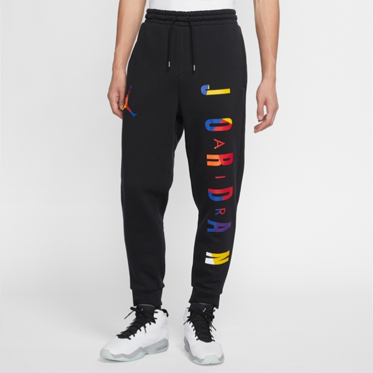 Air Jordan Sport Dna Slim Fit Bundle Feet Athleisure Casual Sports Pants Black DA6720-010