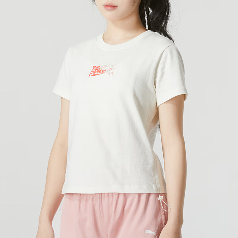 (WMNS) PUMA Graphic T-Shirt 'White' 626865-65