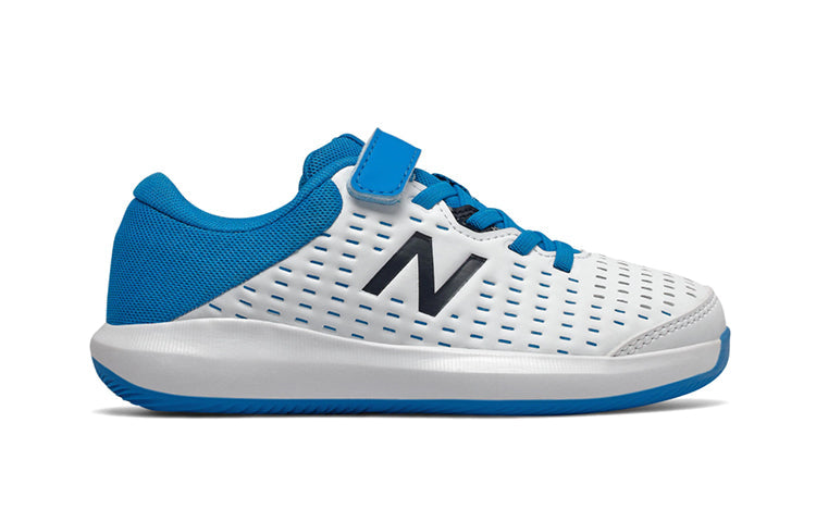 New Balance Juniors 696v4 Tennis White/Blue KCV696R4