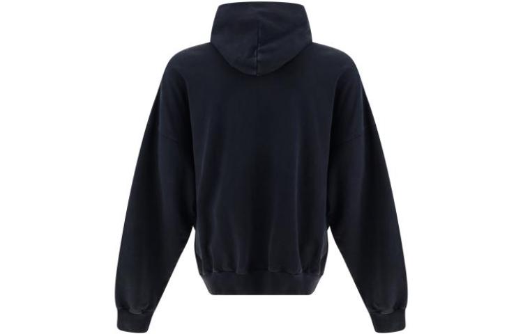 Balenciaga Outline Hoodie Oversized 'Black Faded' 739024TOVV29034