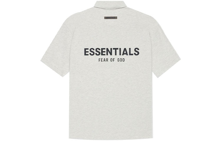 Fear of God Essentials SS21 Polo Shirt 'Light Heather Oatmeal' FOG-SS21-661