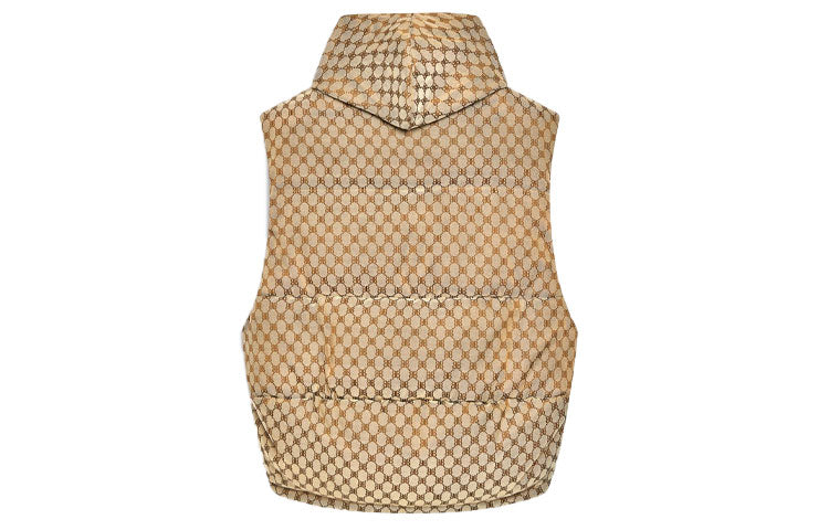 Balenciaga x Gucci The Hacker Project Hacker Cocoon Puffer Gilet Vest 'Beige' 681884TLO539585