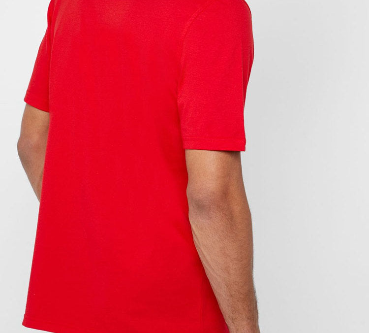 adidas originals Classic Large Logo Printing Short Sleeve Red EJ9678